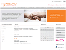 Tablet Screenshot of hokksund-rehab.no